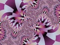 Pink violet pink geometries fractal fantasy shapes contrasts lights, sparkling petals, fractal, abstract background Royalty Free Stock Photo