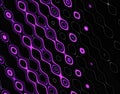 Purple violet geometries phosphorescen forms, hues, forms on vivid abstract background Royalty Free Stock Photo