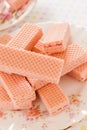 Pink Wafer Biscuits