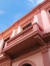 Pink Wall and Balcony
