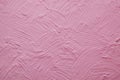 Pink wall with plaster relief Royalty Free Stock Photo
