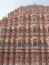 Pink walls of the Hawa Mahal Royalty Free Stock Photo