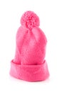 Pink warm winter hat