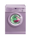 Pink washing machine Royalty Free Stock Photo