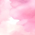 Pink Watercolor Background with Grunge Texture and Soft Brush Strokes ai generated image Royalty Free Stock Photo