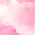 Pink Watercolor Background with Grunge Texture and Soft Brush Strokes ai generated image Royalty Free Stock Photo