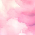 Pink Watercolor Background with Grunge Texture and Soft Brush Strokes ai generated Royalty Free Stock Photo