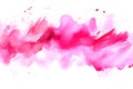 Pink watercolor brush strokes create an abstract design on white background, perfect for artistic projects Royalty Free Stock Photo