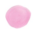 Pink watercolor circle isolated on white background, Hand paint texture Royalty Free Stock Photo