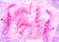 Pink watercolour abstract handmade background