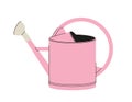 Pink watering can concept