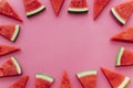 pink watermelon background with copyspace. High quality photo