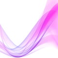 Pink waves on a white background. Abstract background.