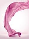 Pink wavy satin