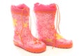 Pink wellington boots Royalty Free Stock Photo