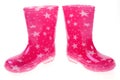 Pink Wellington boots Royalty Free Stock Photo