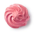 Pink whipped cream swirl