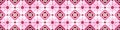 Pink white abstract vintage retro geometric square mosaic motif tiles texture background banner panorama Royalty Free Stock Photo