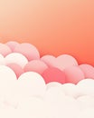 A pink and white background with a bunch of white circles on it Royalty Free Stock Photo