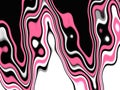 Pink white black shapes background. Waves like shapes, abstract background Royalty Free Stock Photo