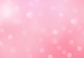 Pink and white bokeh lights image. Sparkling circles abstract background, defocused background Royalty Free Stock Photo