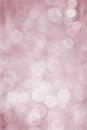 Pink and white bokeh lights image. Sparkling circles abstract background, defocused background Royalty Free Stock Photo