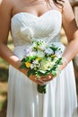 Pink and white bride's bouquet