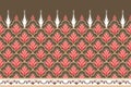 Pink, White on Brown. Geometric ethnic oriental pattern traditional Design for background,carpet,wallpaper,clothing,wrapping,Batik Royalty Free Stock Photo