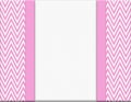 Pink and White Chevron Zigzag Frame with Ribbon Background