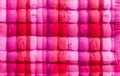 Pink and white corrugated bed Royalty Free Stock Photo