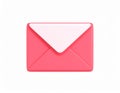 Pink and white envelope icon illustration isolated on transparent background Royalty Free Stock Photo