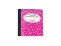 Pink and White Marble Composition Book Royalty Free Stock Photo