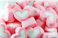 Pink and White Marshmallow background Royalty Free Stock Photo