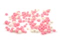 Pink and white mice sprinkles