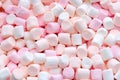 Pink and white mini marshmallows