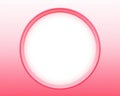 a pink and white oval frame on a pink background Royalty Free Stock Photo