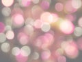 pink and white round soft glowing blurred lights abstract on a black background Royalty Free Stock Photo