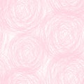 Pink - white scribble seamless pattern