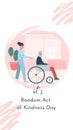 Pink White Simple Nurse Patient Illustration Random Acts of Kindness Instagram Story