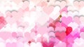 Pink and White Valentines Background Vector Illustration