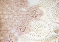 Pink and White Vintage Lace