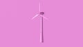 Pink Wind Turbine Simple