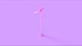 Pink Wind Turbine Simple