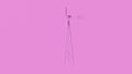 Pink Wind Turbine Simple