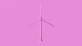 Pink Wind Turbine Simple