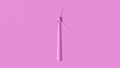 Pink Wind Turbine Simple