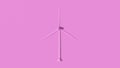 Pink Wind Turbine Simple