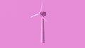 Pink Wind Turbine Simple