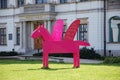 Pink winged horse
