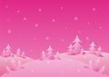 Pink winter background